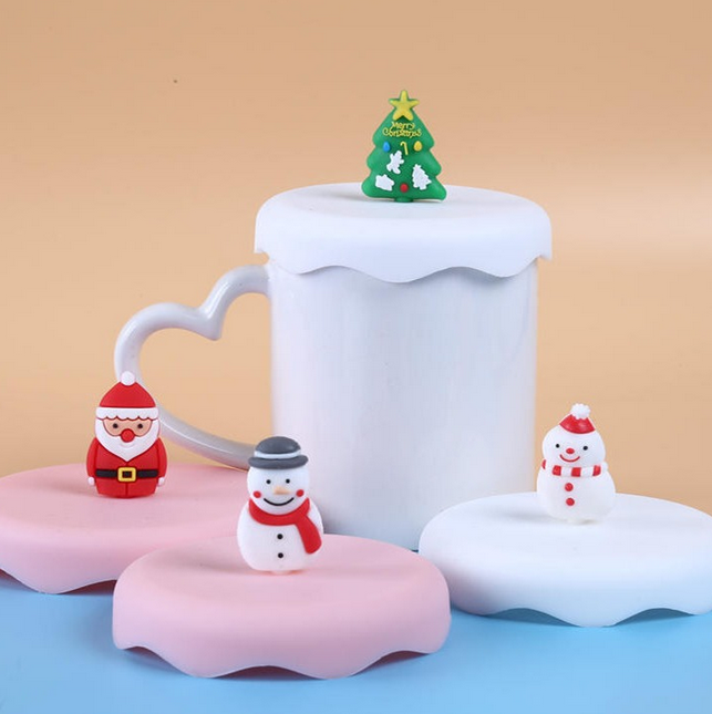 Customized Christmas silicone lids - Custom Christmas Silicone Lids - Z.S.R.