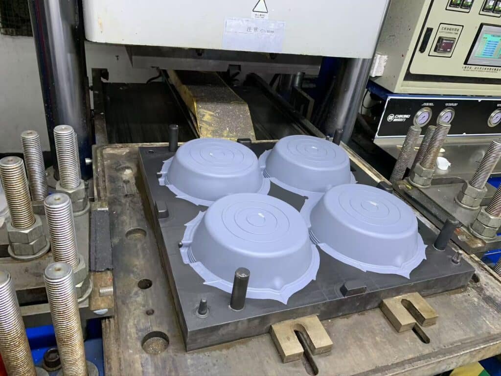 Molded silicone air fryer pots