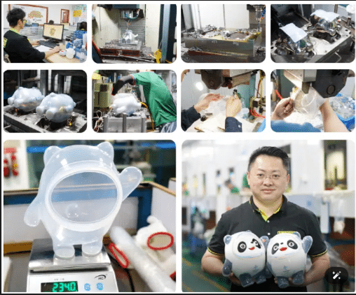 Molded silicone prodoucts developing process