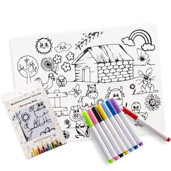 Custom Silicone Coloring Placemat - Silicone Placemats - Z.S.R.