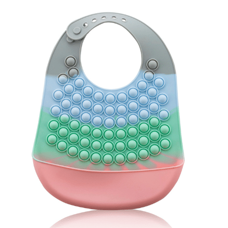 With pop it Food Grade Silicone Baby Bib Manufacturer Jution silicone - Silicone Bibs - Z.S.R.