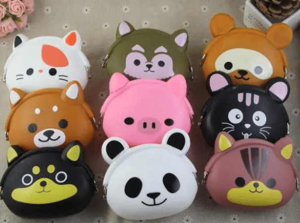 Pad Printing LOGO Silicone purse bags - Silicone Bags - Z.S.R.