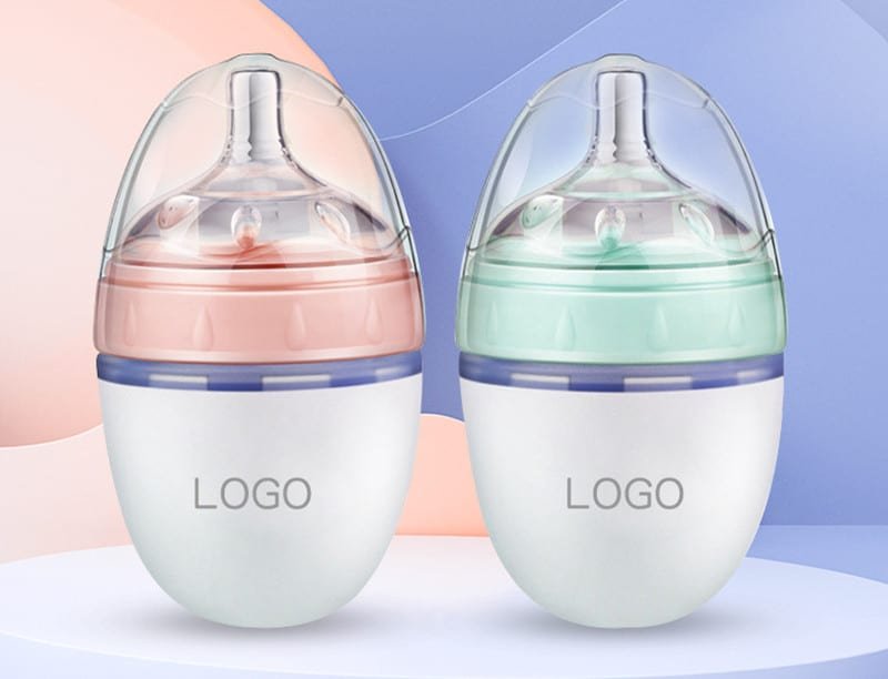 Custom silicone baby bottle pad printing logo - Silicone Covers - Z.S.R.