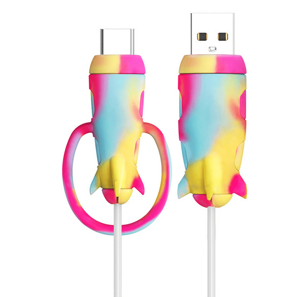 Silicone charging cable connector covers marble - Silicone Covers - Z.S.R.