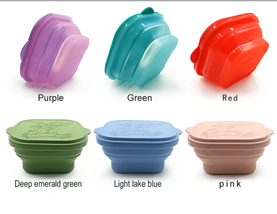 Custom Baby Collapsible Snack Container - Silicone Containers - Z.S.R.