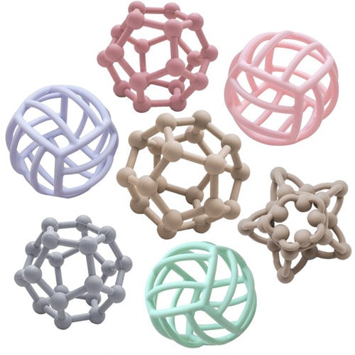 Ball shape Silicone Teething Toy - Silicone Toys - Z.S.R.