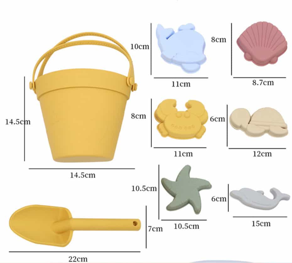 Silicone beach toys size and shape - Silicone Toys - Z.S.R.
