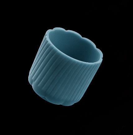 3D engineering drawing of silicone cup sleeve