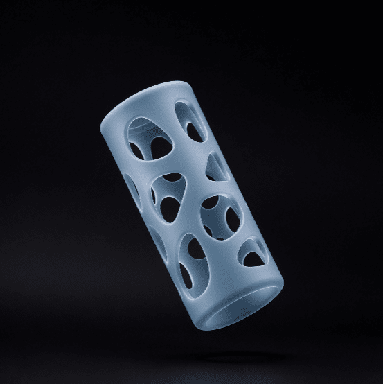 3D engineering drawing of silicone glass bottle sleeve