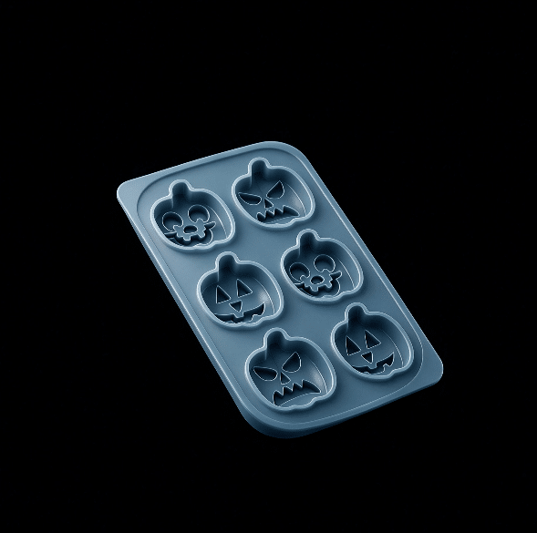 3D engineering drawing of silicone pumpkin mold